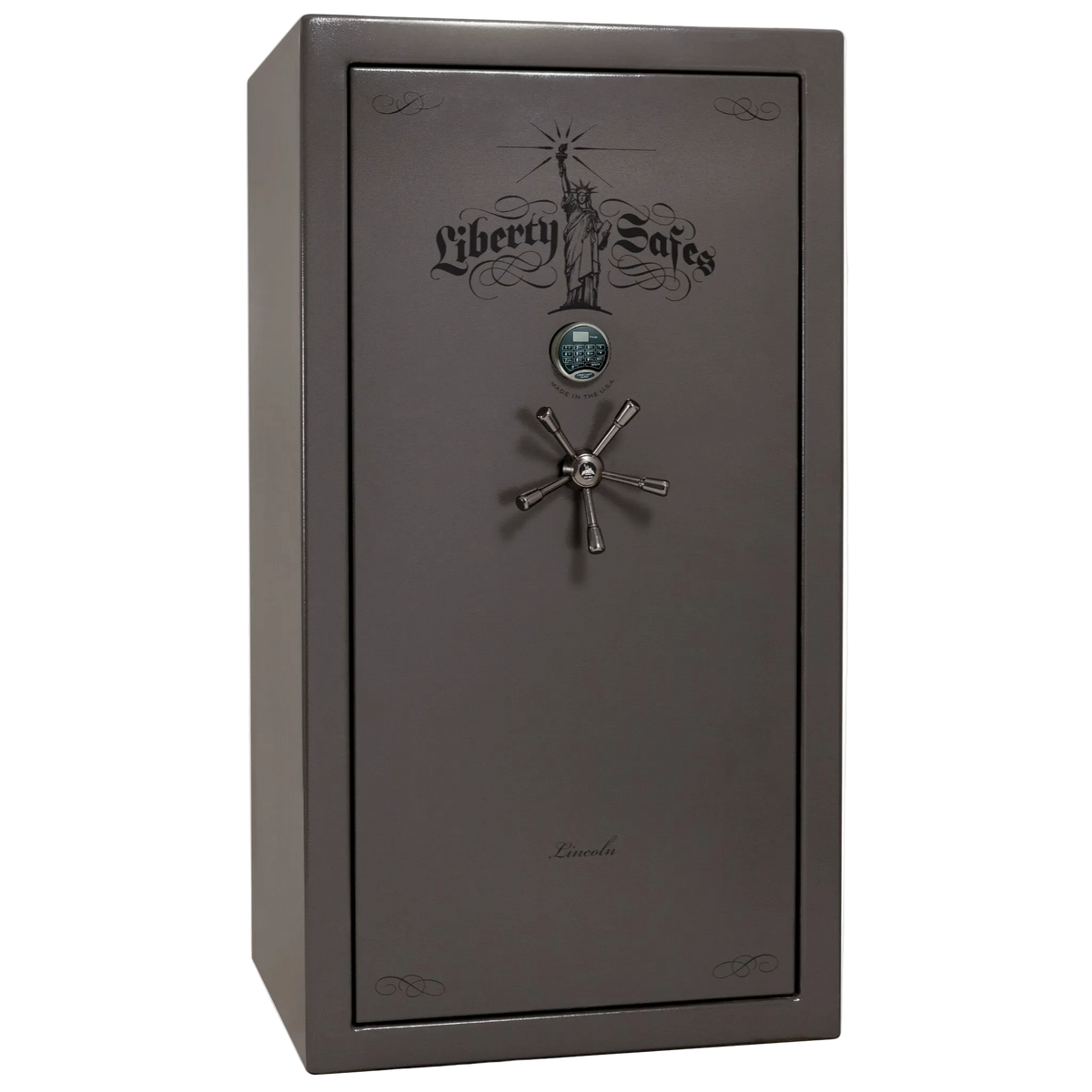 Lincoln Series | Level 5 Security | 110 Minute Fire Protection | 50 | Dimensions: 72.5"(H) x 42"(W) x 32"(D) | White Gloss | Mechanical Lock