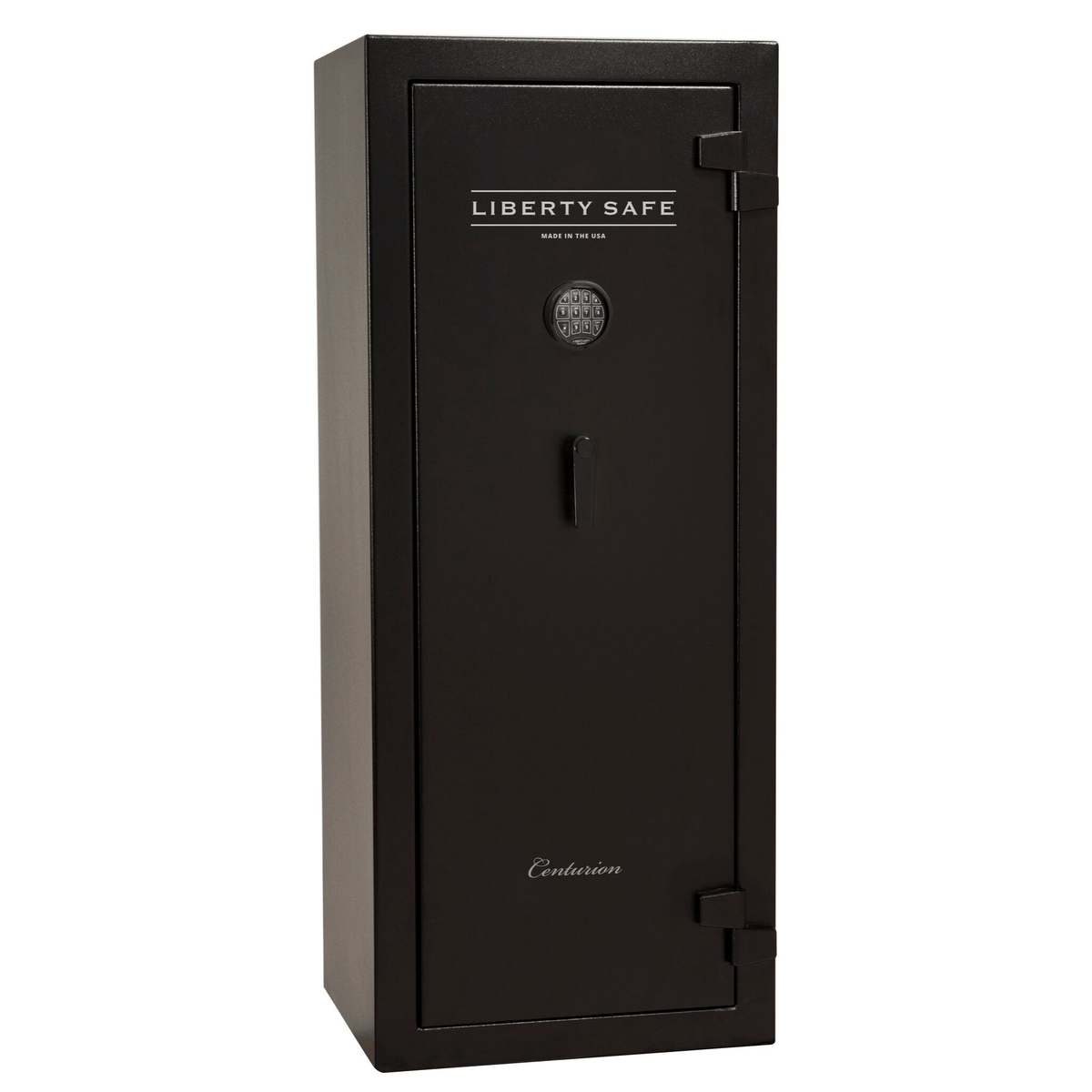 Liberty Safe Centurion 18 gun safe, closed door, showcasing a electronic lock and budget‑friendly security features.